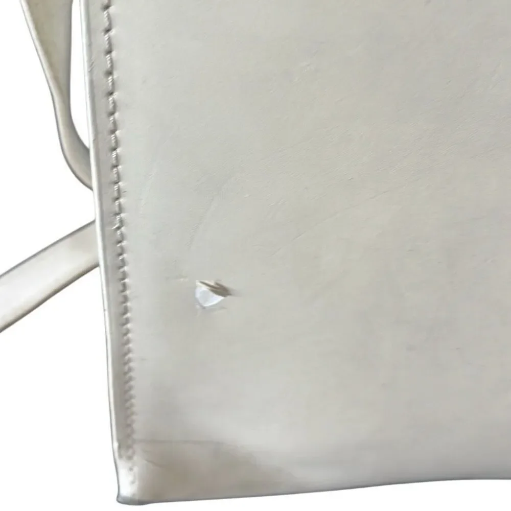 McLein leather computer bag well loved but has lots of life in it small area of
